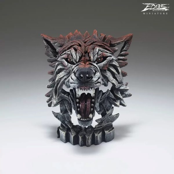 Wolf Bust Miniature - Edge Sculpture - EDMIN04