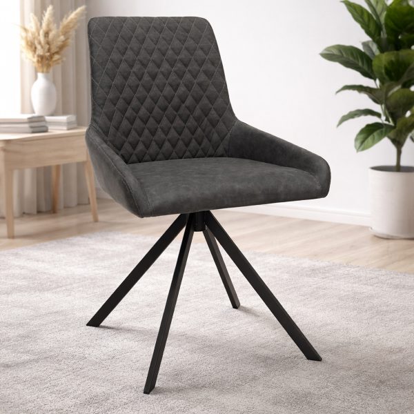Magnus Modern Dining Chair (Grey PU)