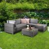 Highfield Corner Sofa with Coffee Table in Grey