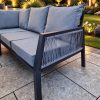 lincoln - corner sofa gas firepit set xxxx