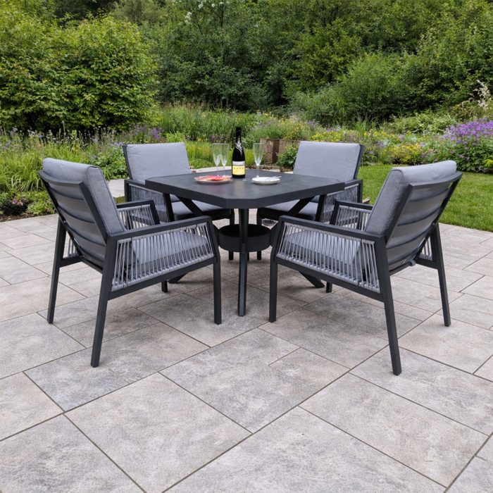 lincoln square dining table set on background