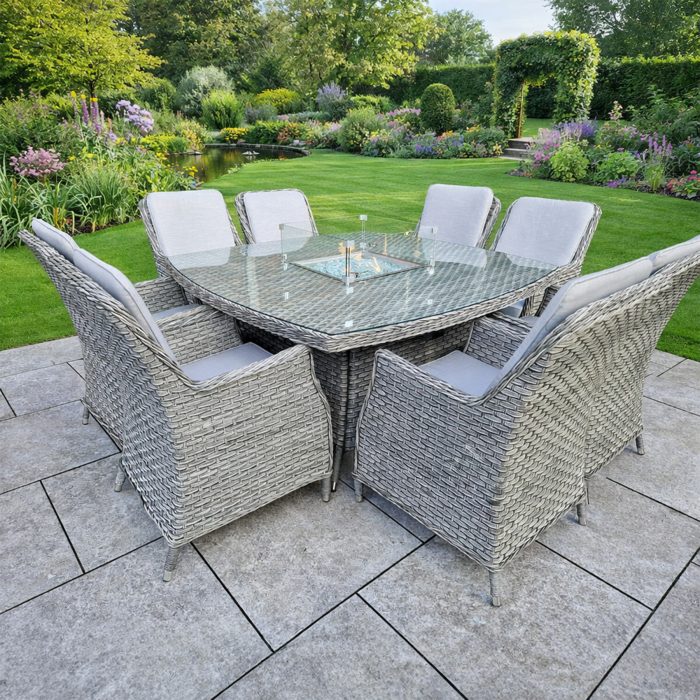 clumber 8 seater gas firepit set clumber 8 seater gas firepit set