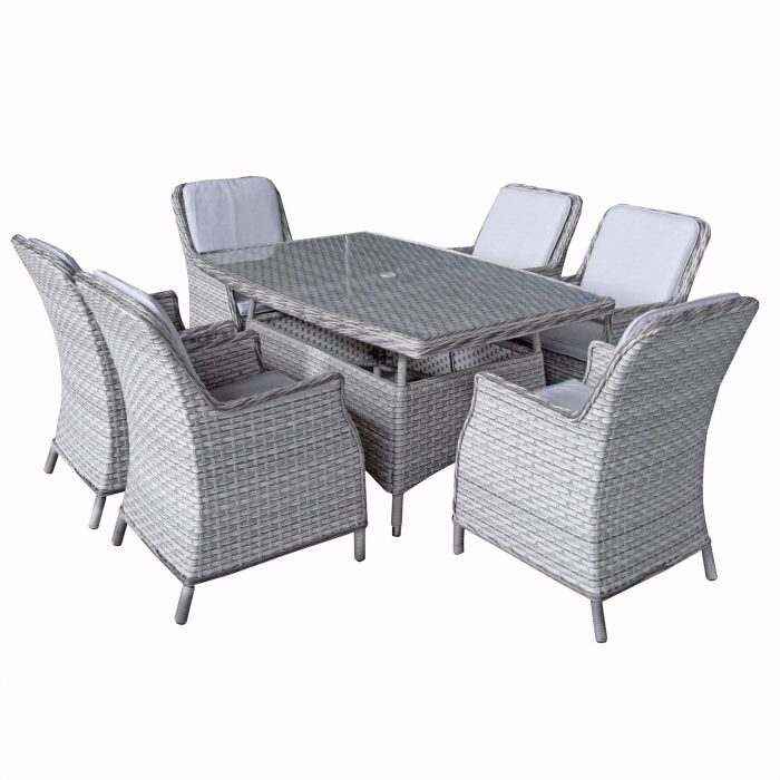 clumber dining table set on white background clumber dining table set on white background