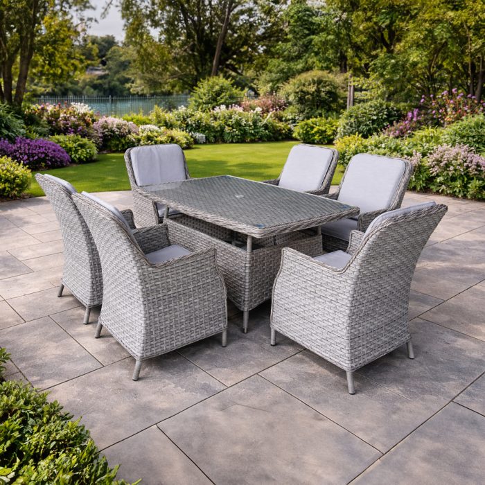 clumber rectangle dining table set