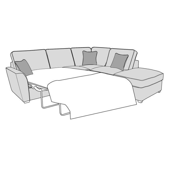 2 corner 1 foot bed