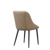 Rialto Diamond Stitch Chair - Warm Taupe