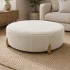 aruba round footstool with feet