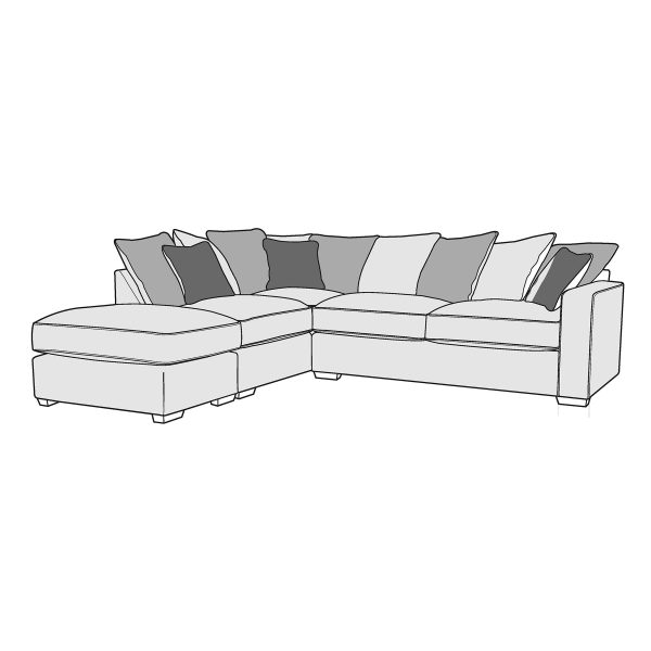 Riviera Corner Suite - Footstool + 1 + Corner + 2 - Scatter Back