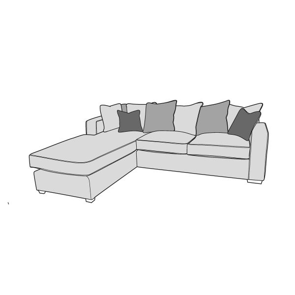 Riviera Corner Suite - Chaise + 2 - Scatter Back