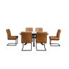 Large White with 6 x Rialto Cantilever Chairs Windsor Tan copy
