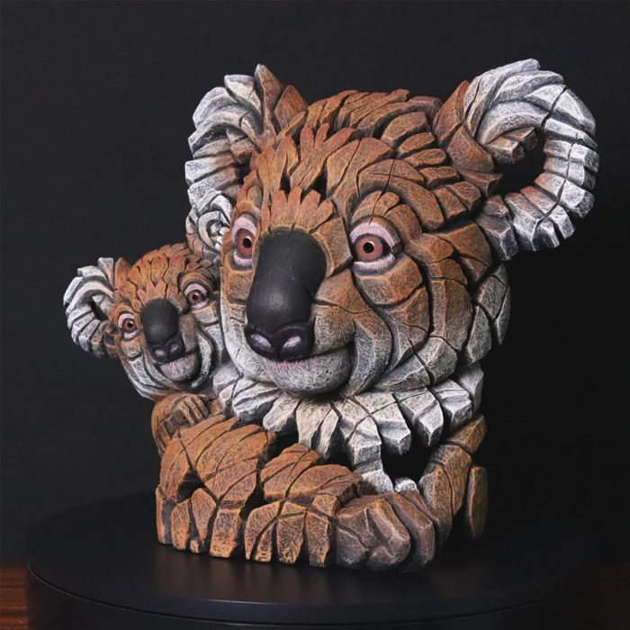 Edge Sculpture Koala & Joey Bust - Brown Edge Sculpture Koala & Joey Bust - Brown