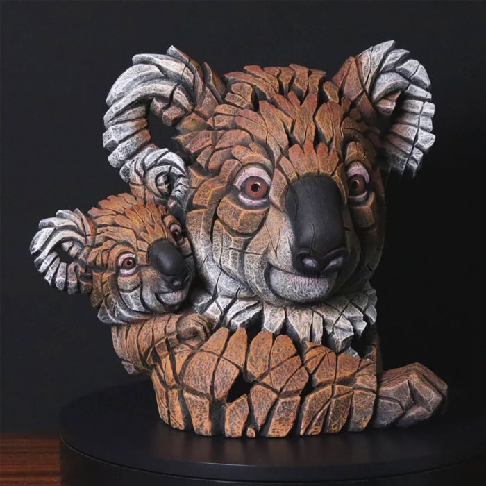 Edge Sculpture Koala & Joey Bust - Brown Edge Sculpture Koala & Joey Bust - Brown
