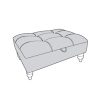 Buckingham storage footstool