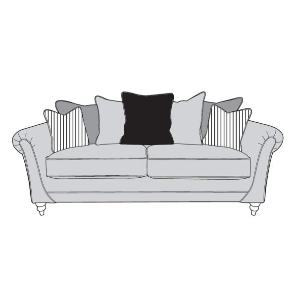 Buckingham Suite - Scatter Back - 3 Seater Sofa