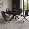 rialto easy glide set with grey swivel chairs