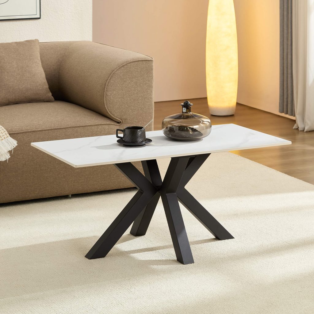 Rialto - Coffee Table - White Sintered Stone