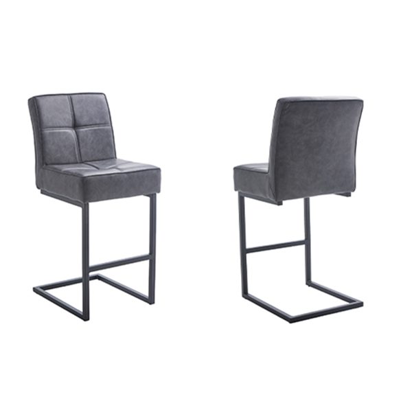 Rialto Cantilever Bar Stool - Shadow Grey