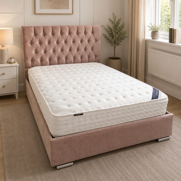 THE HANSON - Luxury Pink Fabric Bed
