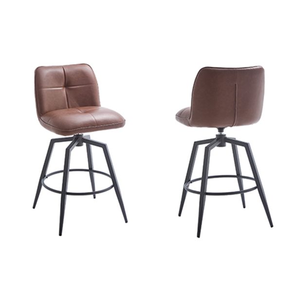 Rialto Swivel Bar Stool - Vintage Brown