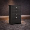 Charcoal 5 drawer chest
