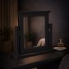 Charcoal dressing table mirror
