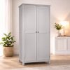 Grey 2 door wardrobe 1800x1800 with background