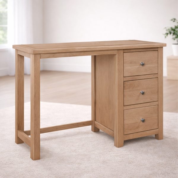 Birnham Oak Single Pedestal Desk