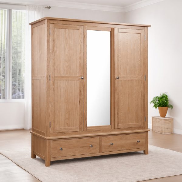 Birnham Oak Triple Wardrobe