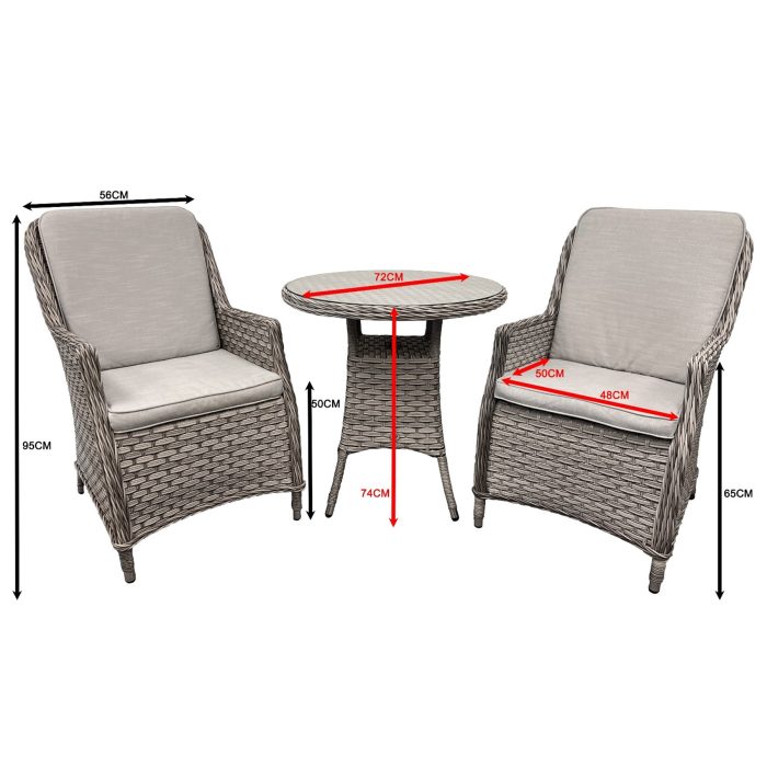 Clumber - bistro set dimensions Clumber - bistro set dimensions