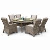 chatsworth 6 seater oval dining set on white background