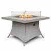clumber 150cm gas firepit table white background