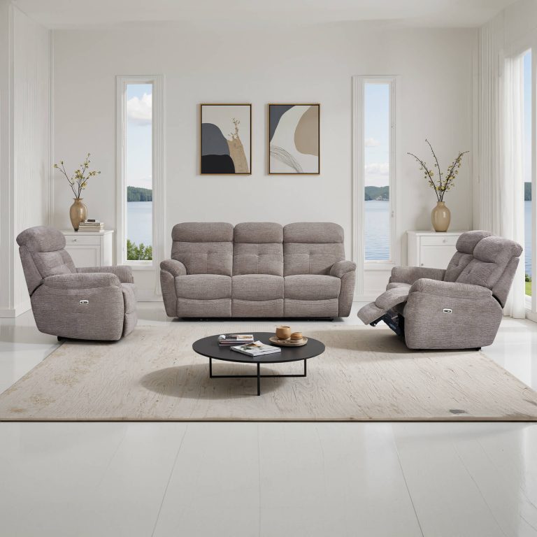 Spotlight on the Richmond Mink Fabric Recliner Sofa