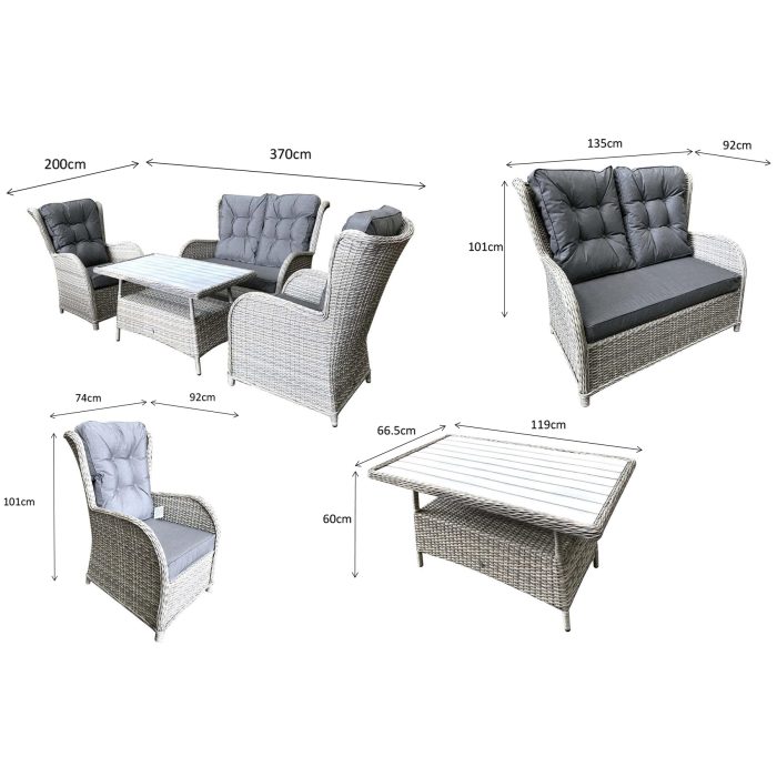 belton 4 seater set dimensions belton 4 seater set dimensions