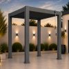 2.5m x 2.5m pergola no blinds