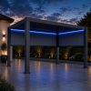 3m x 4m pergola blue leds