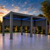3m x 6m pergola blue leds - Copy