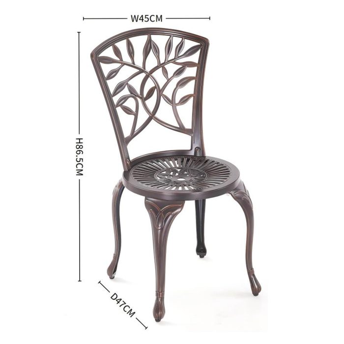 josie bistro set chair - bronze josie bistro set chair - bronze