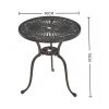 josie bistro set table - bronze