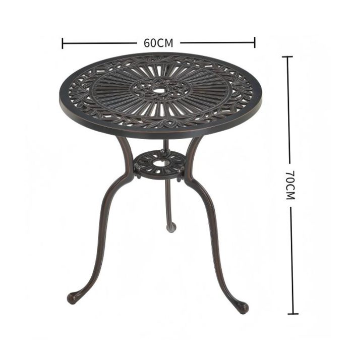 josie bistro set table - bronze josie bistro set table - bronze