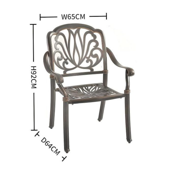 josie dining chair - bronze x josie dining chair - bronze x