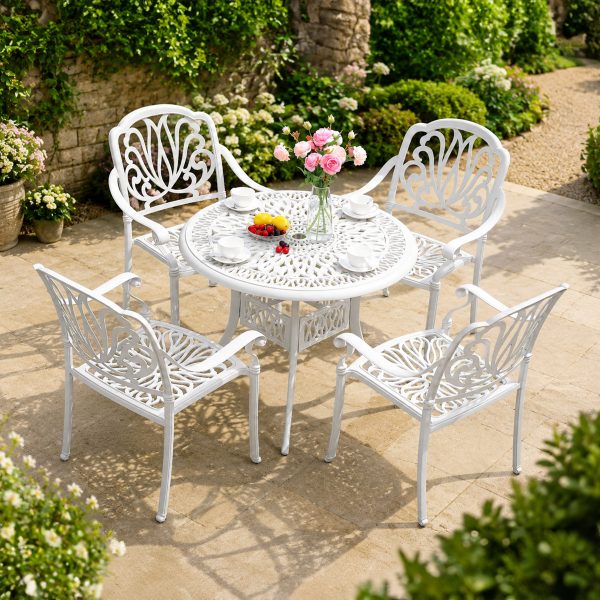 Josie - Dining Set - Hemp White