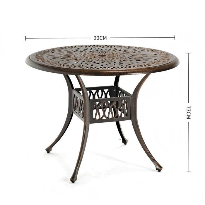 josie dining table - bronze josie dining table - bronze