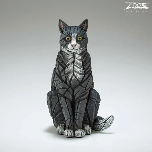 Miniature Sitting Cat (Black and White)- EDMIN15B